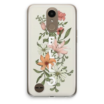 Hello bloemen: LG K10 (2017) Transparant Hoesje
