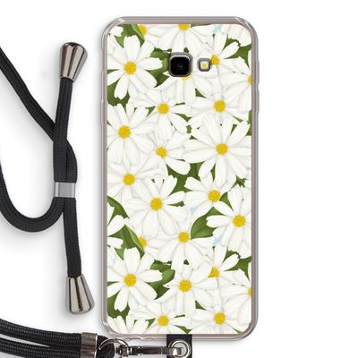Summer Daisies: Samsung Galaxy J4 Plus Transparant Hoesje met koord