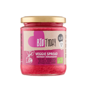 Bio Today veggie spread rode biet/mierikswortel 235 gram
