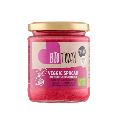 Bio Today veggie spread rode biet/mierikswortel 235 gram