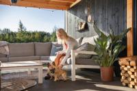 Triple profiel Midden-Europees vuren zwart gespoten 2,2x14,0x400 cm Tuindeco - Tuindeco
