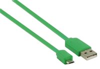 Valueline USB2.0-A - USB2.0-Micro B, 1m USB-kabel 2.0 USB A Micro-USB B Groen - thumbnail