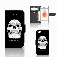 Telefoonhoesje met Naam Apple iPhone 5 | 5s | SE Skull Eyes - thumbnail
