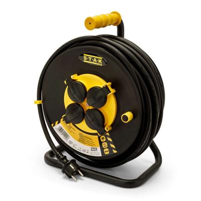 Kabelhaspels Stak REELART 25 m 4 Plug