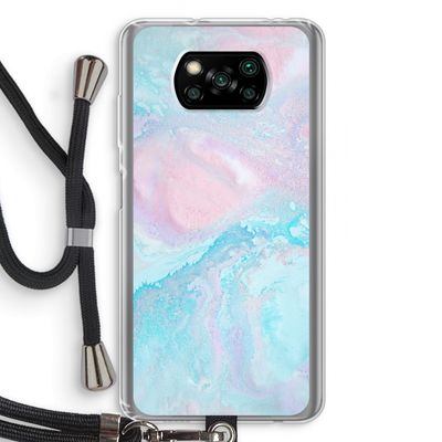 Fantasie pastel: Xiaomi Poco X3 Pro Transparant Hoesje met koord