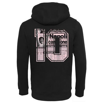 FC Eleven - Gazzetta della 10 Diego Hoodie - Zwart