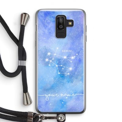 Sterrenbeeld - Licht: Samsung Galaxy J8 (2018) Transparant Hoesje met koord