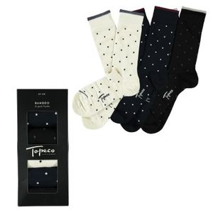 Topeco 6 stuks Men Bamboo Printed Socks