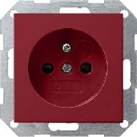 011102  - Socket outlet (receptacle) red 011102 - thumbnail