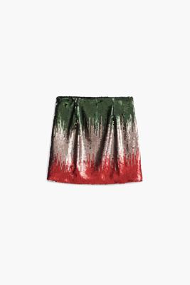 Pailletten minirok - BLACK - XL