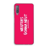 Neuters (roze): Samsung Galaxy A7 (2018) Transparant Hoesje Neuters (roze): Samsung Galaxy A7 (2018) Transparant Hoesje