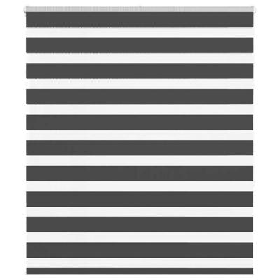 VidaXL Zebra rolgordijn 105x150 cm stofbreedte 100,9 cm zwart