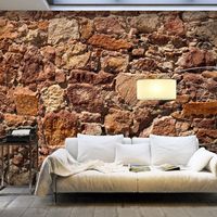 Zelfklevend fotobehang - Ruwe muur, 588x280cm, premium print - thumbnail