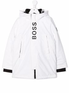 BOSS Kidswear doudoune à logo imprimé - Blanc