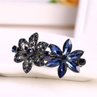 Vrouwen Vintage Crystal Strass bloem haarspeld meisjes antiek zilver Barrette vlinder haar clip