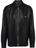 Prada veste en cuir nappa - Noir