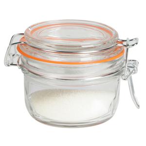 Weckpot/inmaakpot - 140 ml - glas - met beugelsluiting - D9 x H7 cm