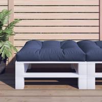 VidaXL Palletkussen 70x70x12 cm stof marineblauw