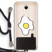 Spiegelei: Xiaomi Redmi 5 Transparant Hoesje met koord