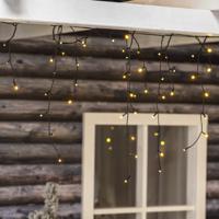 Bellatio Decorations ijspegelverlichting - 180 leds - warm wit - 6 mtr - kerstverlichting - thumbnail