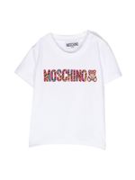 Moschino Kids t-shirt à logo en caoutchouc - Blanc