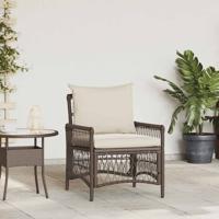 Tuinstoel Bruin 60 x 70 x 78cm poly rattan