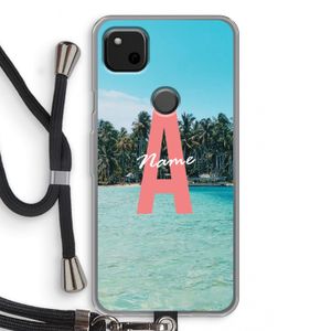 Pacific Dream: Pixel 4a Transparant Hoesje met koord