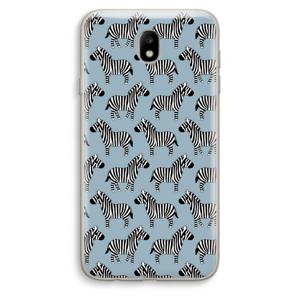 Zebra: Samsung Galaxy J7 (2017) Transparant Hoesje