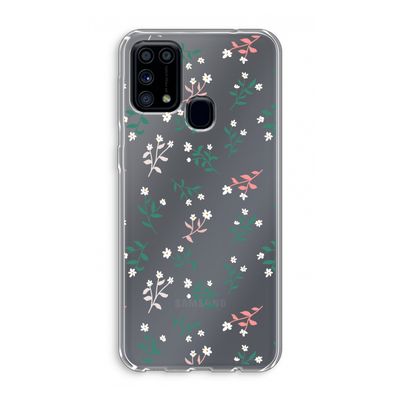 Small white flowers: Samsung Galaxy M31 Transparant Hoesje