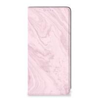 Samsung Galaxy A21s Standcase Marble Pink - Origineel Cadeau Vriendin