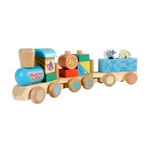 Rubo Toys Woezel en Pip houten trein