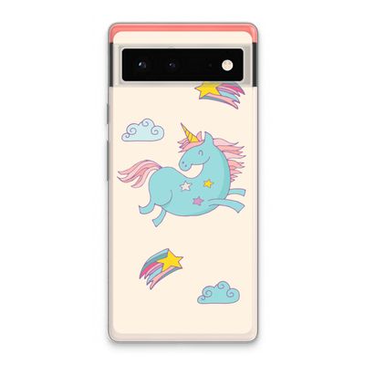 Vliegende eenhoorn: Google Pixel 6 Transparant Hoesje