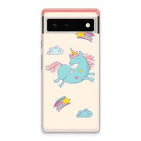 Vliegende eenhoorn: Google Pixel 6 Transparant Hoesje