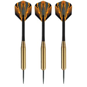 2x Set van 3 dartpijlen Club Brass 26 grams