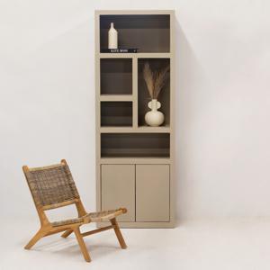 Wandkast Xander Klein Beige 220cm - Giga Meubel