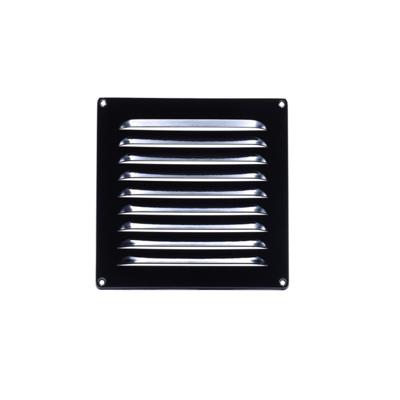 Nedco schoepenrooster - vierkant - 200x200mm - zwart - aluminium