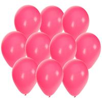 Bellatio Decorations ballonnen - 30x stuks - roze - 27 cm - verjaardag - feestartikelen