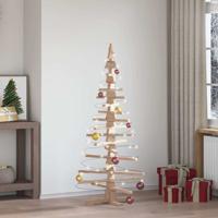 Kerstdecoratie kerstboom 150 cm massief grenenhout