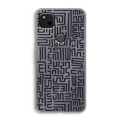 Moroccan Print: Google Pixel 4a Transparant Hoesje