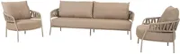 4 Seasons Outdoor stoel-bank loungeset calma latte
