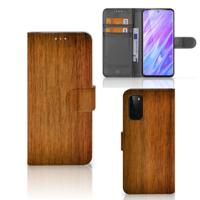 Samsung Galaxy S20 | Book Style Case | Donker Hout
