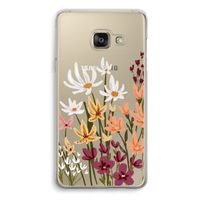 Painted wildflowers: Samsung A3 (2017) Transparant Hoesje
