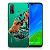 Smartphone hoesje Huawei P Smart 2020 Watercolor Tiger