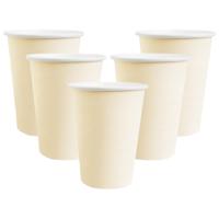 Santex feest/verjaardag bekertjes - 20x stuks - karton - creme - 270 ml Santex feest/verjaardag bekertjes - 20x stuks - karton - creme - 270 ml