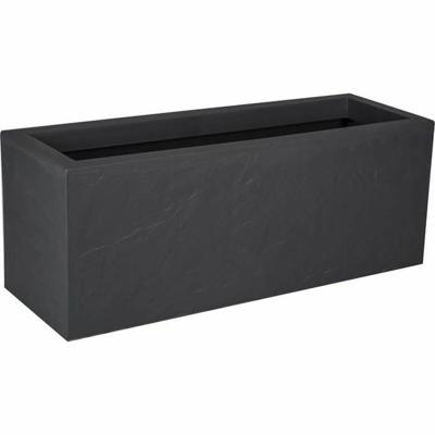 Bloempot EDA Zwart Antraciet 79,5 x 29,5 x 29,5 cm