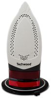 Techwood TFS-246 strijkijzer Droog- & stoomstrijkijzer Keramische zoolplaat 2400 W Zwart, Rood - thumbnail