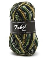 Drops Fabel Print 542 Green