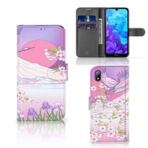 Huawei Y5 (2019) Telefoonhoesje met Pasjes Bird Flying