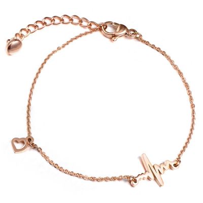 Cilla Jewels armband Heartbeat Rosegoud