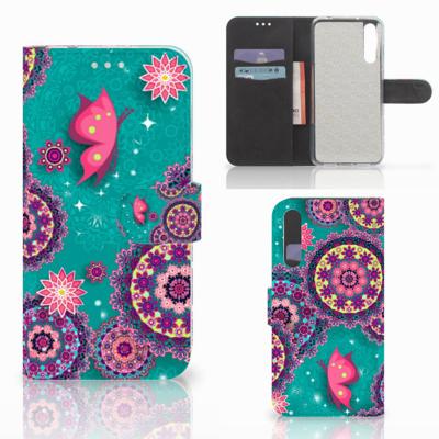 Huawei P20 Pro Hoesje Cirkels en Vlinders